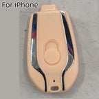 Power Bank Keychain Retractable Cable 1500 mAh