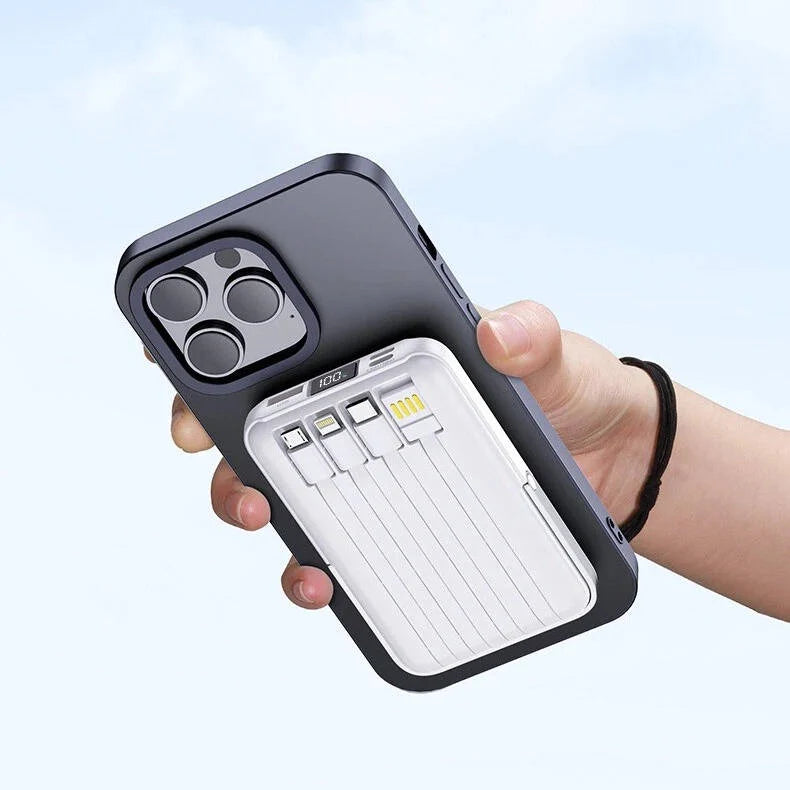 Power Bank Magnetic Wireless Built-In Cables 10000mAh