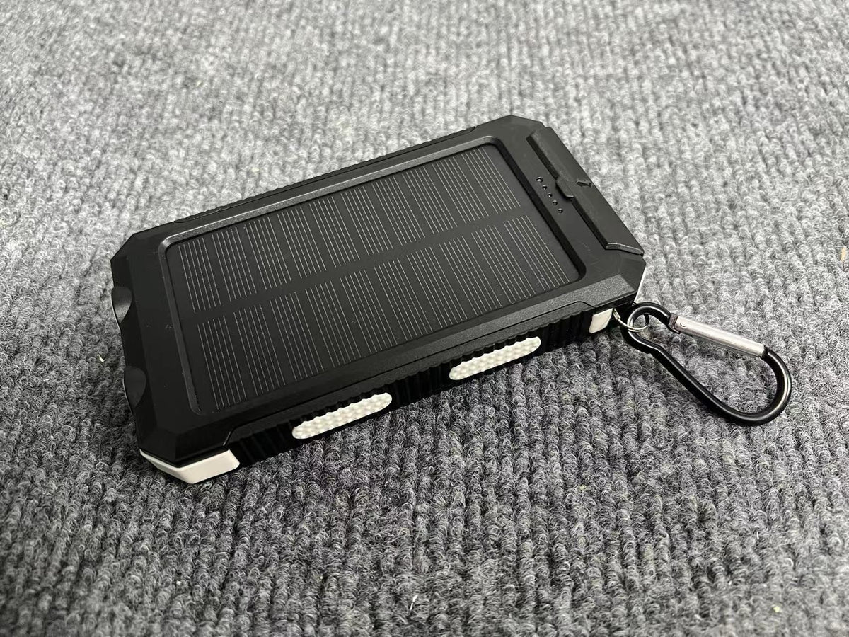 Power Bank Solar Charging Built-In Plug & Dual USB