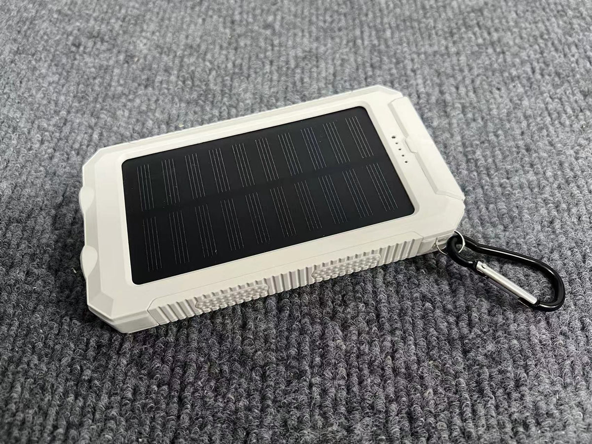 Power Bank Solar Charging Built-In Plug & Dual USB