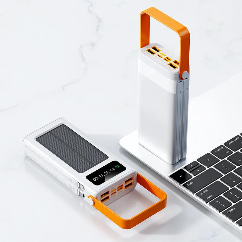 Power Bank Solar Charging Dual USB LED Indicator