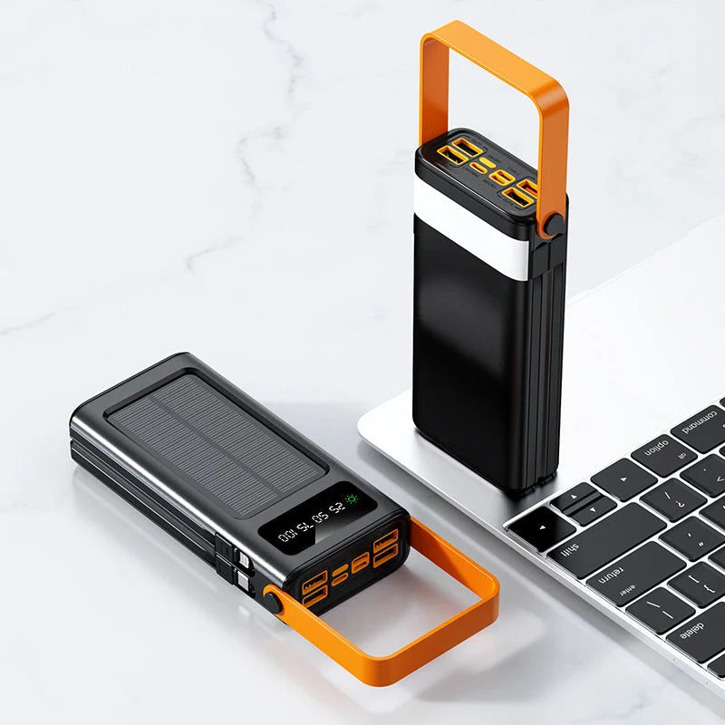 Power Bank Solar Charging Dual USB LED Indicator