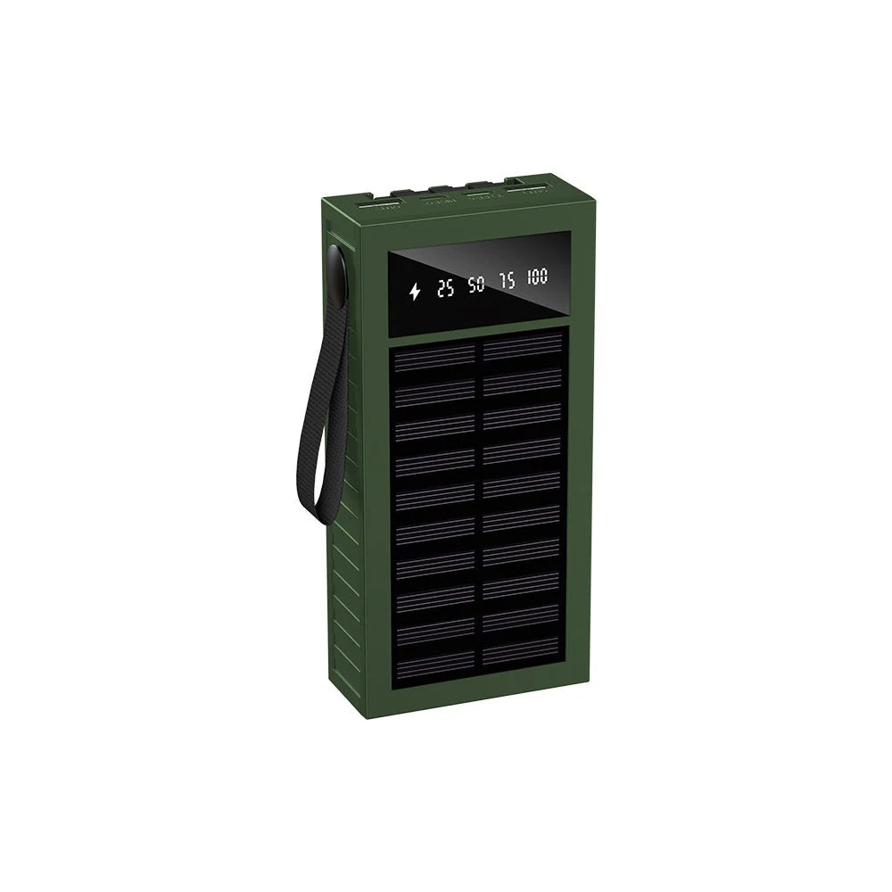 Power Bank Solar Charging Dual USB LED Indicator