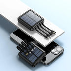 Power Bank Solar Charging LED Flashlight Dual USB