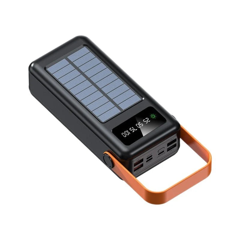 Power Bank Solar High-Capacity LCD Display