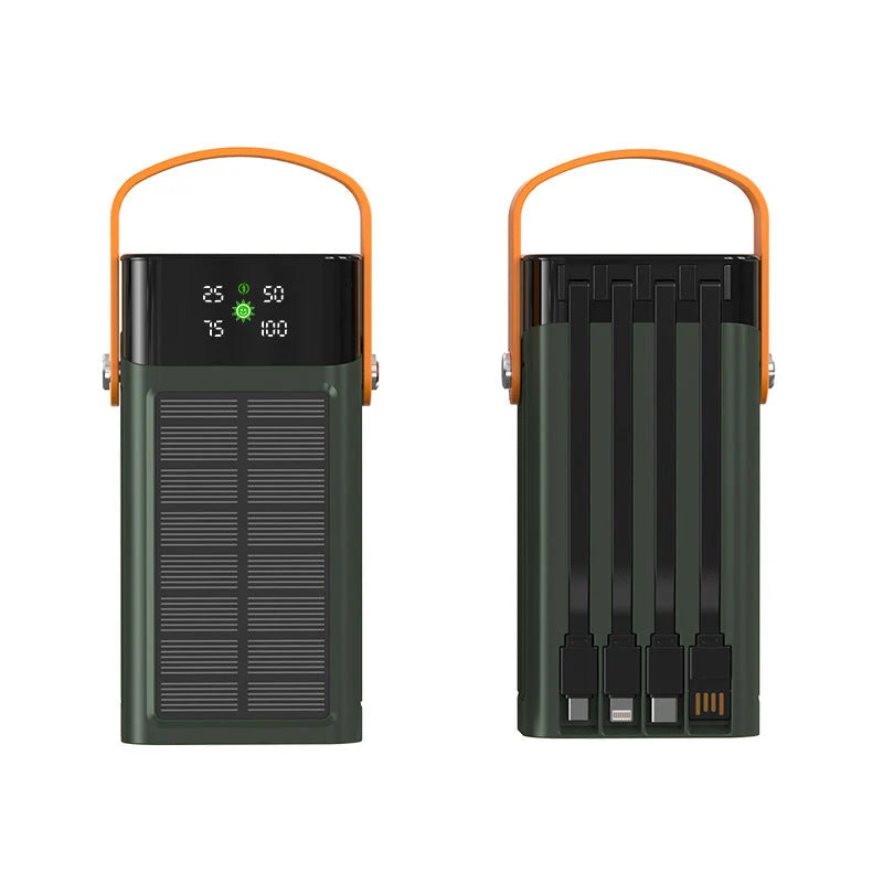Power Bank Solar LED Display Multiple Ports