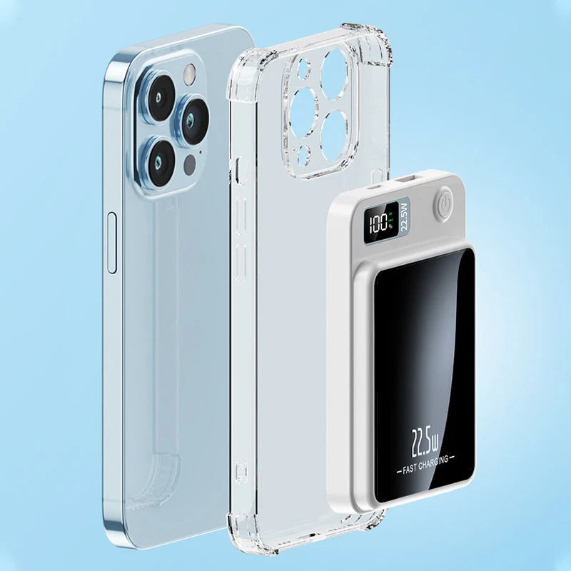 Power Bank Ultra-Thin Wireless & Wired Fast Charging
