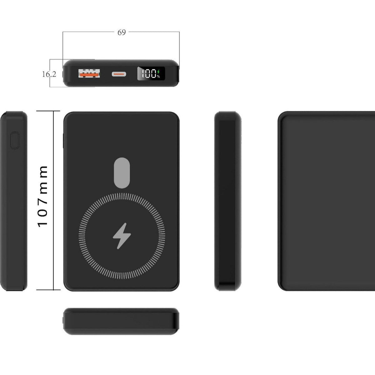 Power Bank Wireless Charging Digital LED High Capacity