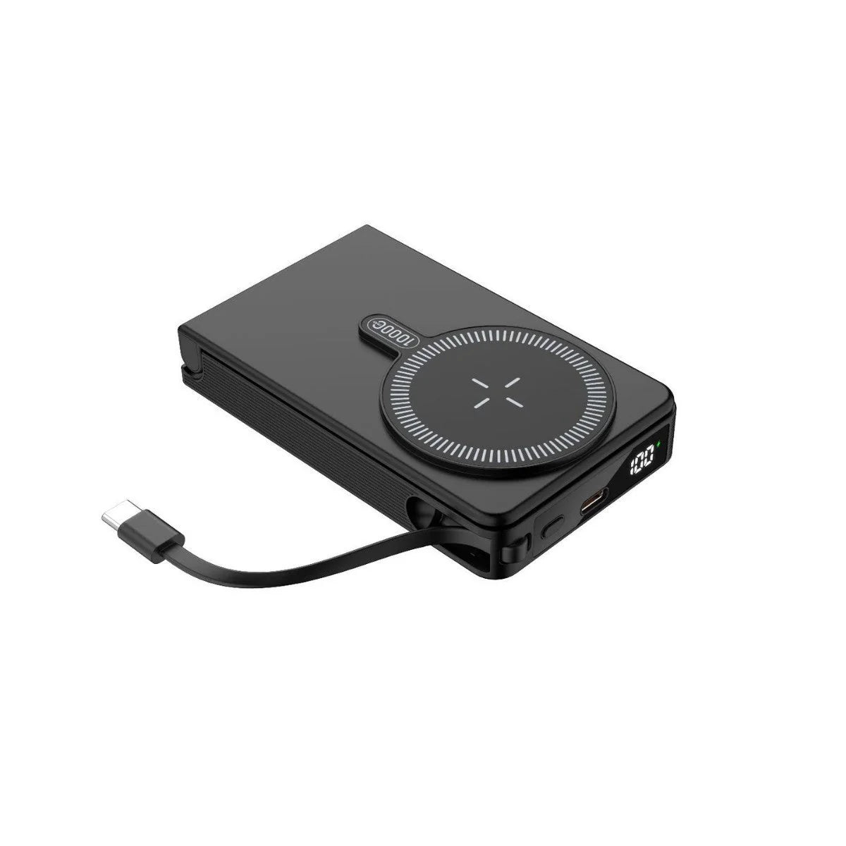 Power Bank Wireless Charging USB-C & USB LED Display