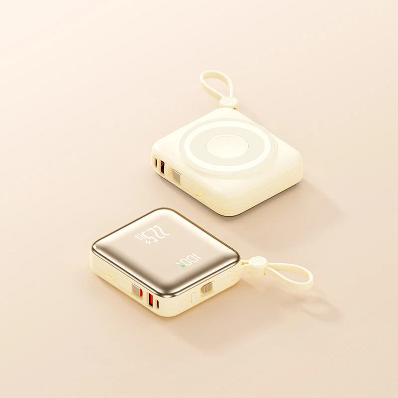 Power Bank Wireless Inductive LED Display & USB Ports