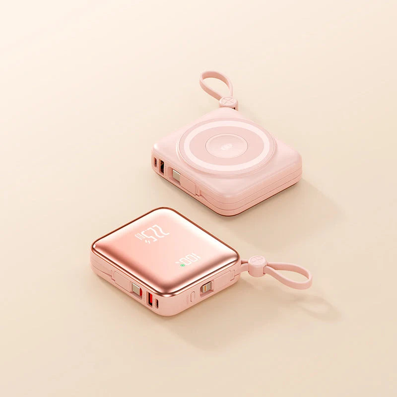 Power Bank Wireless Inductive LED Display & USB Ports
