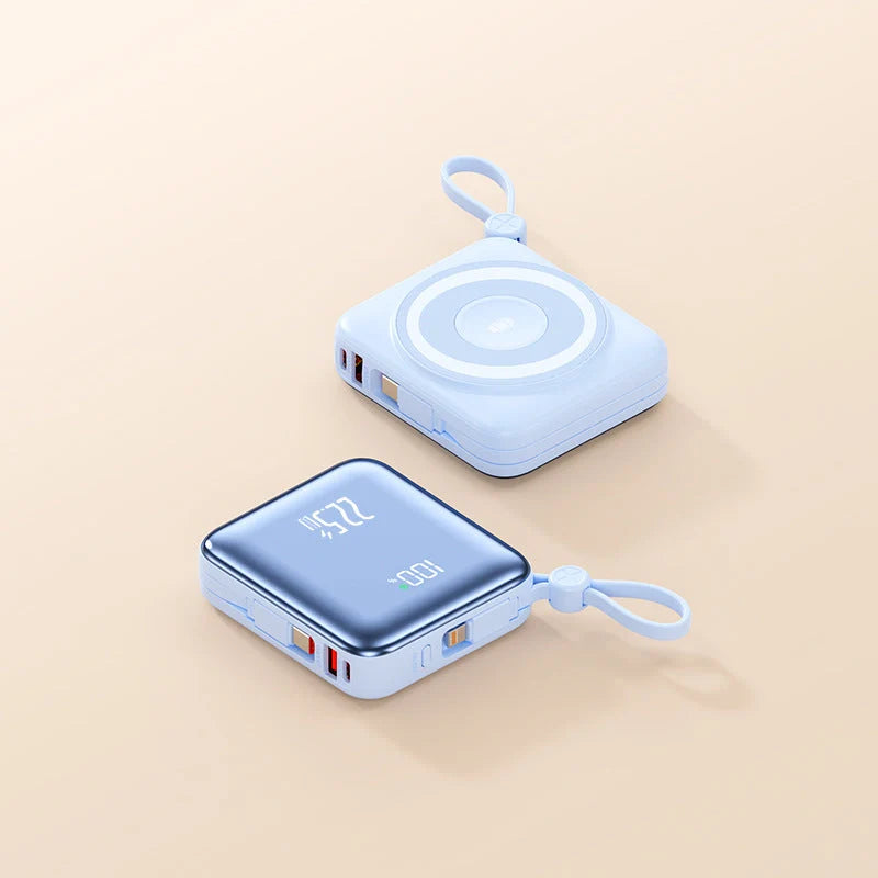 Power Bank Wireless Inductive LED Display & USB Ports