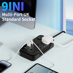 Power Strip 3 AC Outlets 6 USB Surge Protection