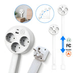 Power Strip Extendable Arm 3 EU Sockets USB-C
