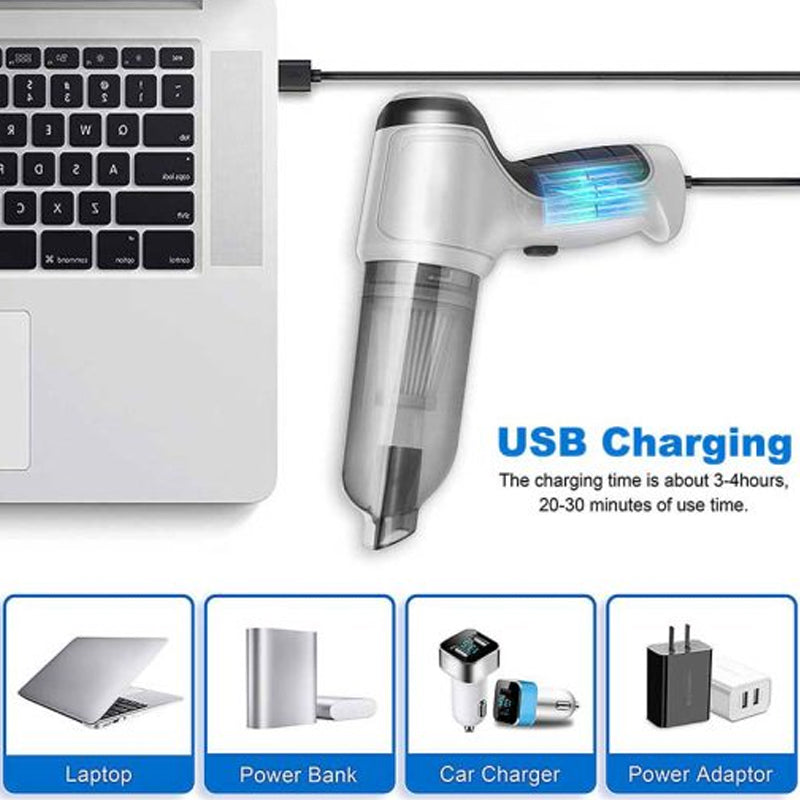 Powerful Cordless Handheld Vacuum (Blower & Nozzles)