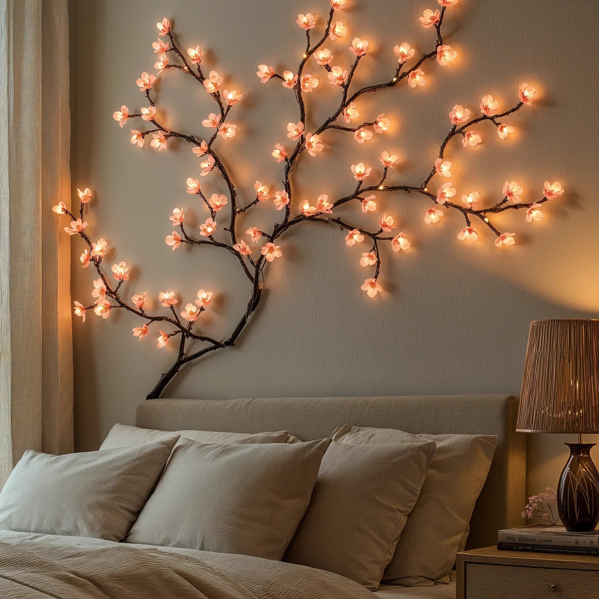 Pre-Assembled USB-Powered Cherry Blossom LED String Lights (1.6 m)