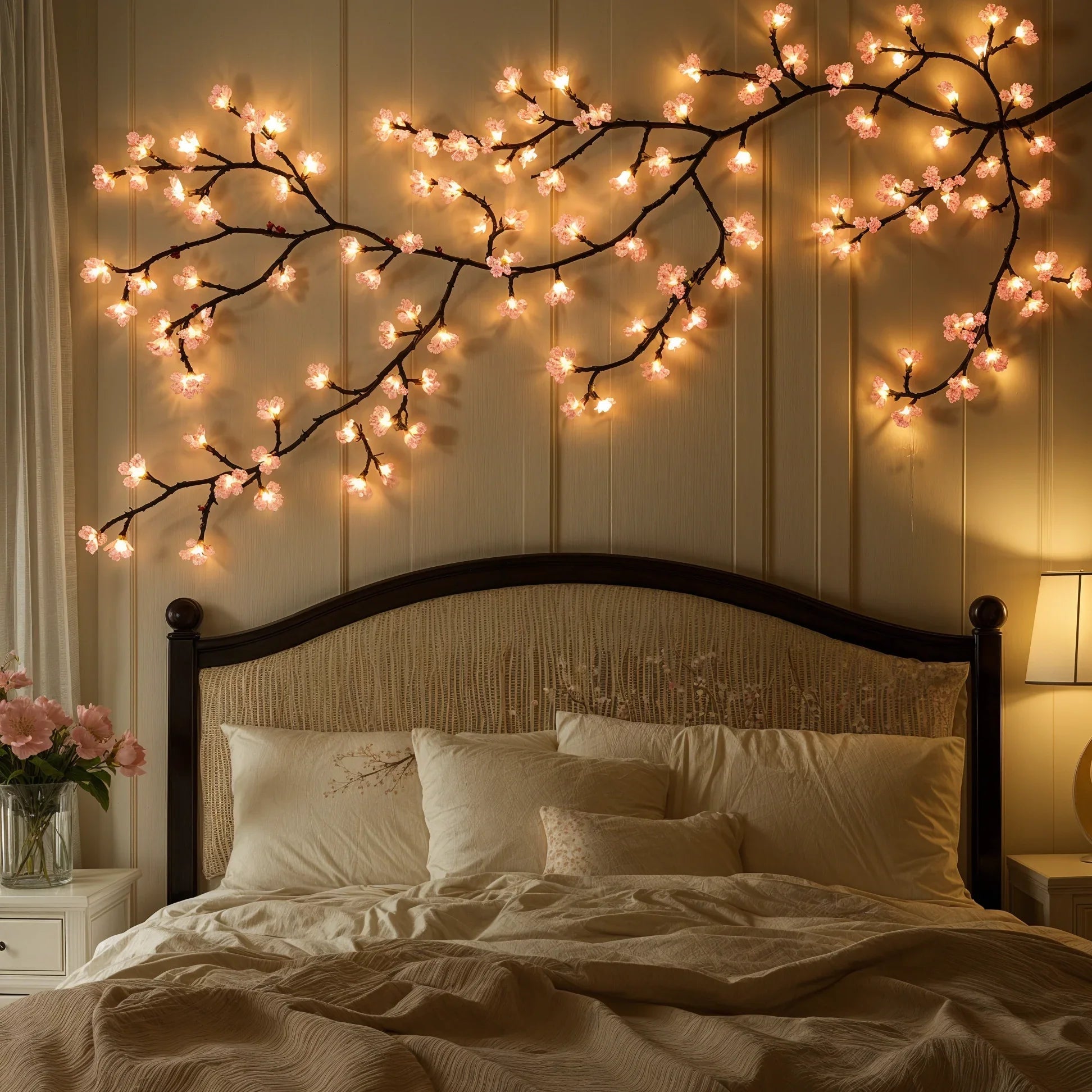 Pre-Assembled USB-Powered Cherry Blossom LED String Lights (1.6 m)