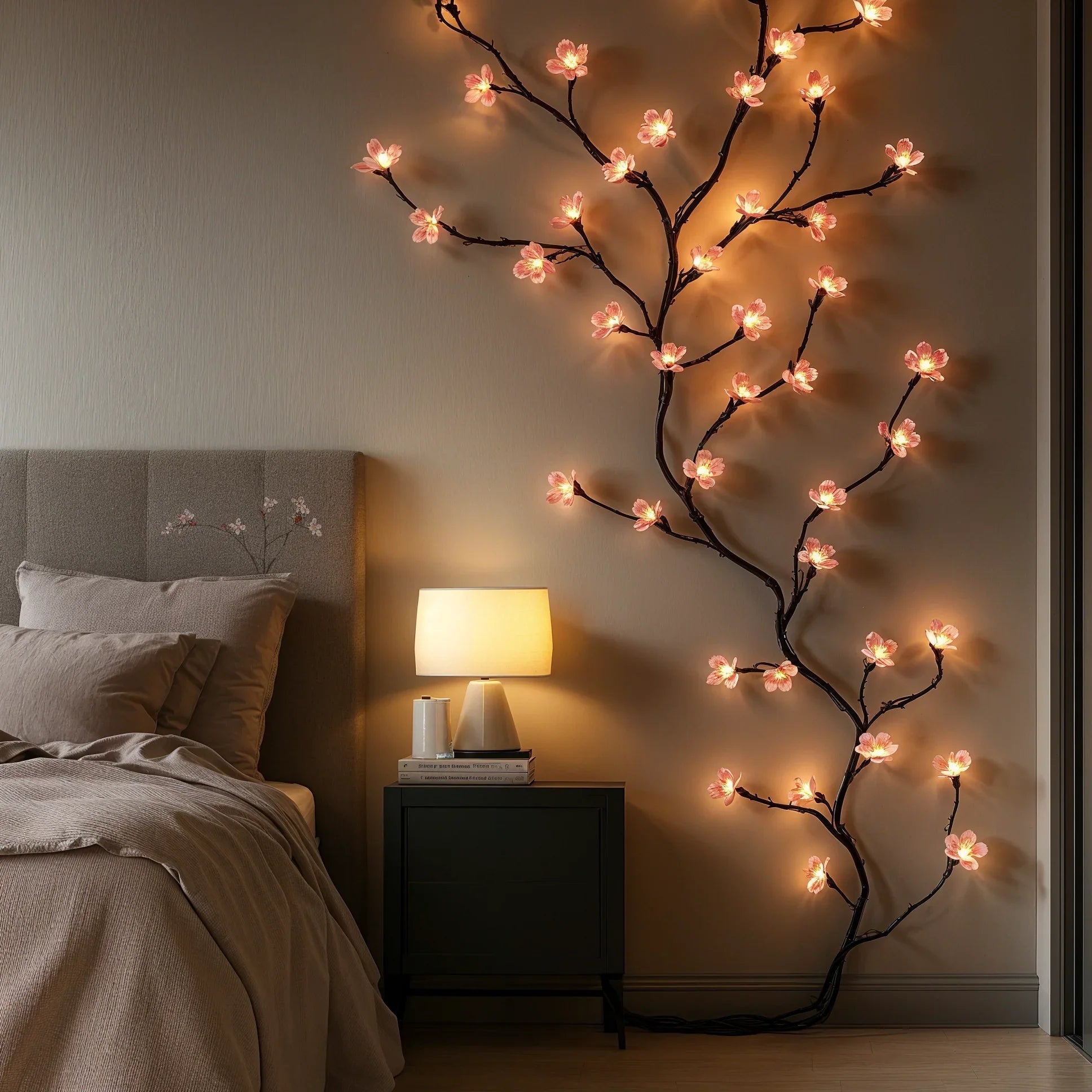Pre-Assembled USB-Powered Cherry Blossom LED String Lights (1.6 m)
