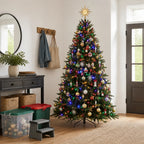Pre-Decorated Christmas Tree Pre-Lit & Foldable