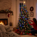 Pre-Decorated Christmas Tree Pre-Lit & Foldable