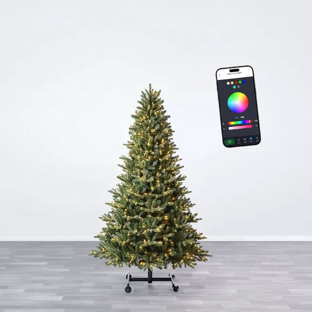 Pre-Decorated Christmas Tree Pre-Lit & Foldable