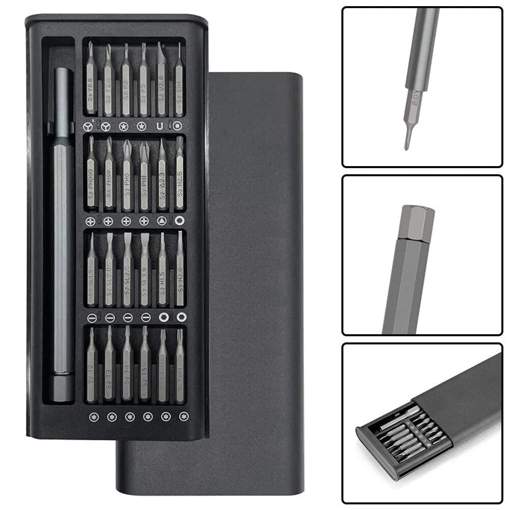 Precision Screwdriver Set Cordless Rechargeable 25 Magnetic Bits