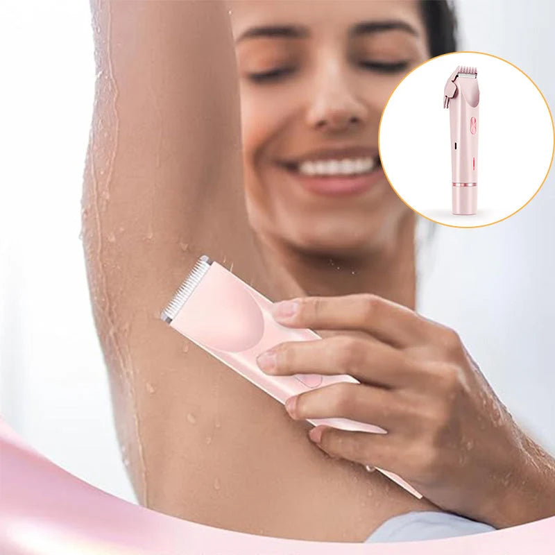 Precision Trimmer Face & Body Dual-Head Waterproof USB-C Rechargeable