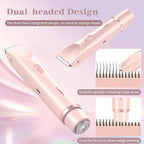 Precision Trimmer Face & Body Dual-Head Waterproof USB-C Rechargeable