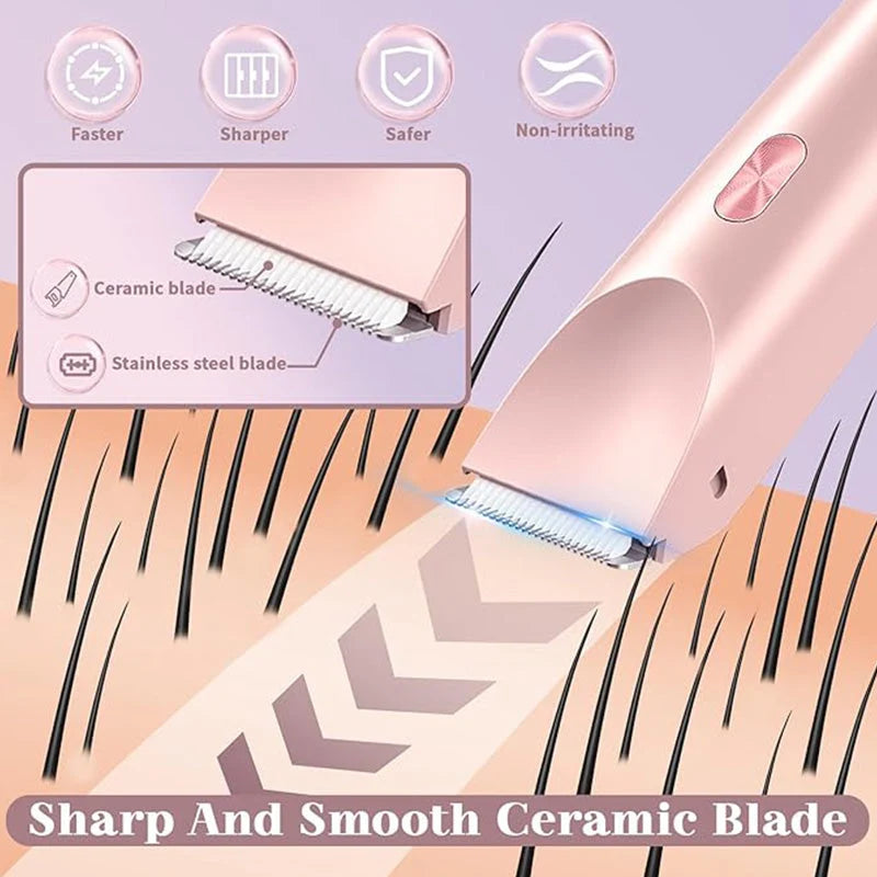 Precision Trimmer Face & Body Dual-Head Waterproof USB-C Rechargeable