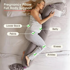 Pregnancy Pillow Adjustable Full-Body Support