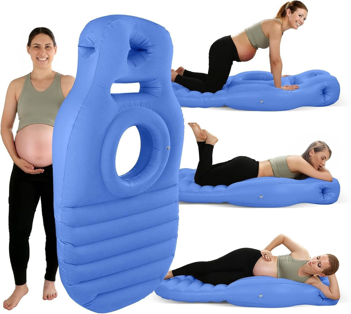 Pregnancy Pillow Belly Cutout & Dual Air Chambers