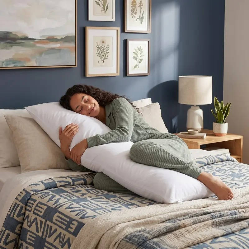 Pregnancy Pillow Contoured Full-Body Shoulder & Hip Support