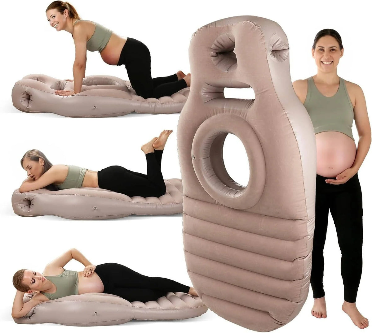 Pregnancy Pillow Dual-Chamber Adjustable Firmness