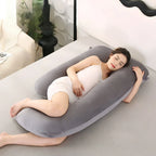 Pregnancy Pillow U-Shape Full-Body Support Removable Washable Cover