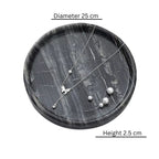 Premium Black Marble Jewelry Tray (3 Sizes)