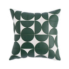 Premium Embroidered Faux Leather Sofa Cushion Cover (18 x 18 in)