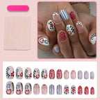 Press-On Acrylic Nail Set Floral & Graphic Easy Apply