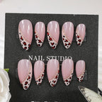 Press-On Acrylic Nails Animal Print & Gradient Self-Adhesive