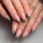 Press-On Acrylic Nails Animal Print & Gradient Self-Adhesive