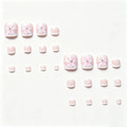 Press-On Acrylic Nails Floral Art Easy Application