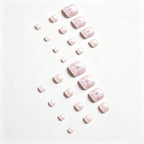 Press-On Acrylic Nails Floral Art Easy Application