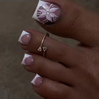 Press-On Acrylic Nails Floral Art Easy Application