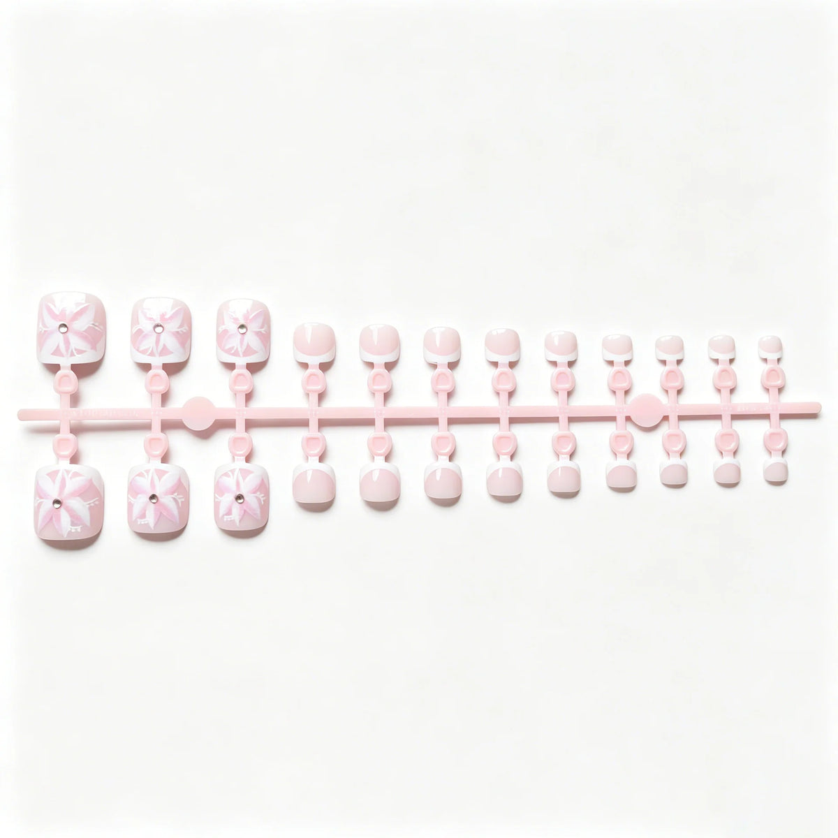 Press-On Acrylic Nails Floral Art Easy Application