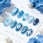 Press-On Acrylic Nails Hand-Painted Floral Salon-Quality