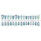 Press-On Acrylic Nails Hand-Painted Floral Salon-Quality
