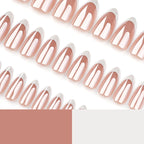 Press-On Gel Nails French Tip Lightweight & Reusable