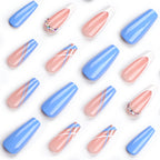 Press-On Gel Nails Glitter Accents & Chip-Resistant