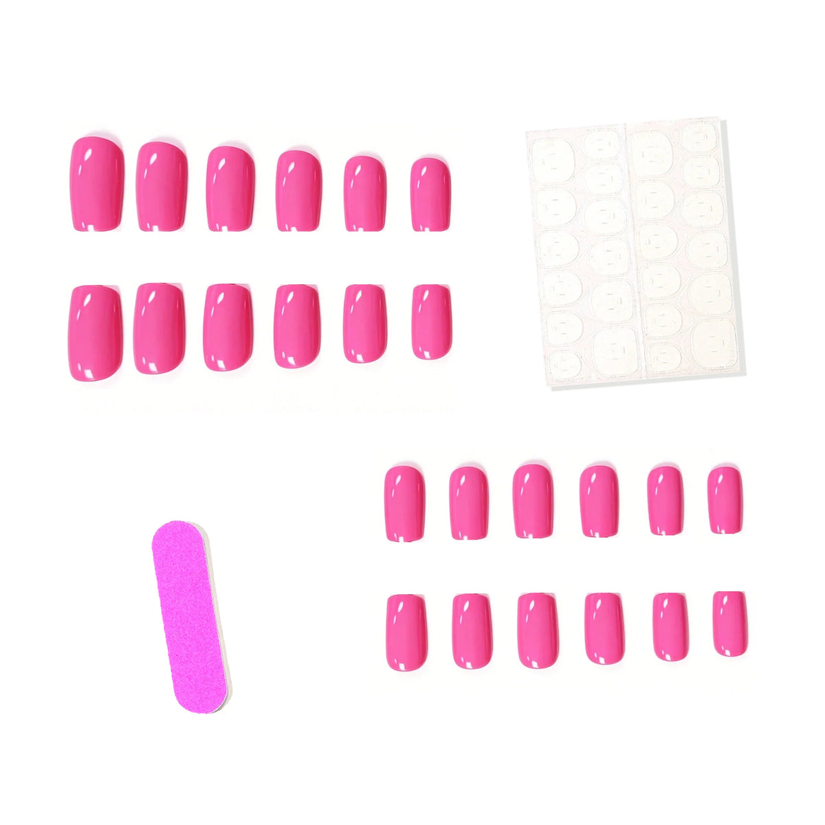 Press-On Gel Nails High-Gloss Mirror Set of 24