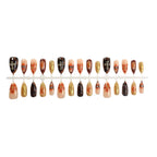 Press-On Nail Art Set Peel-and-Press Vibrant Designs