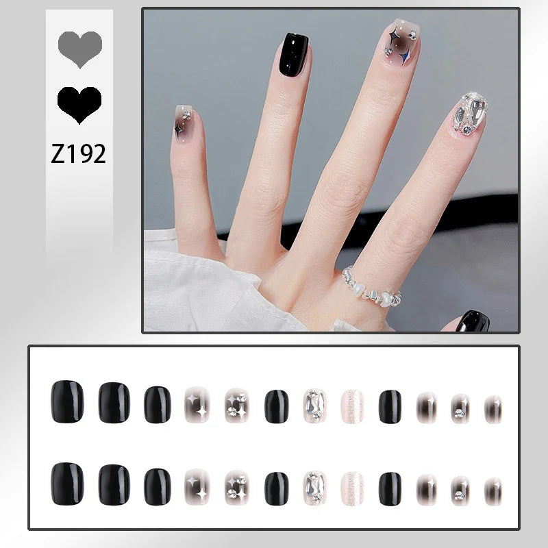 Press-On Nail Art Set Reusable & Easy Application